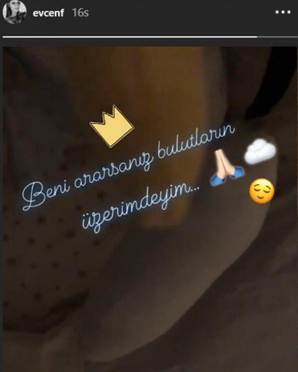 Fahriye Evcen: Beni ararsanız bulutların üzerindeyim