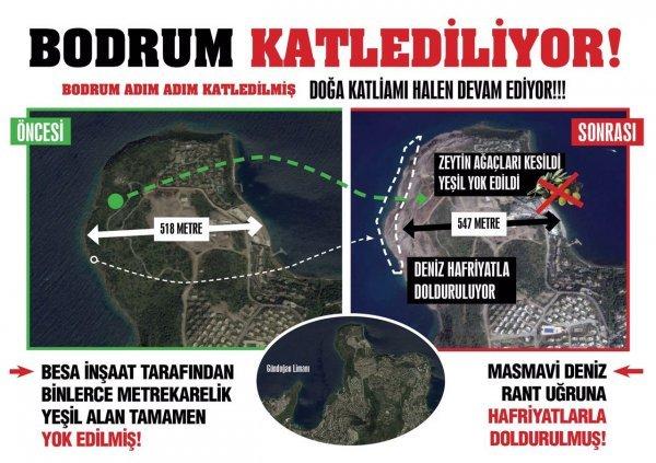 Bodrum'u katleden projenin inşaatı devam ediyor