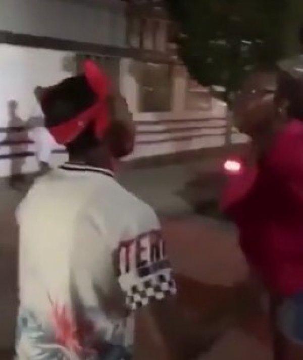 ABD'de kavga isteyen adamı nakavt etti