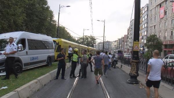 Fatih'te tramvay seferlerinde aksama