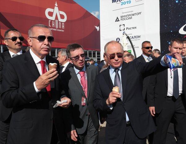 Putin'den Erdoğan'a dondurma ikramı