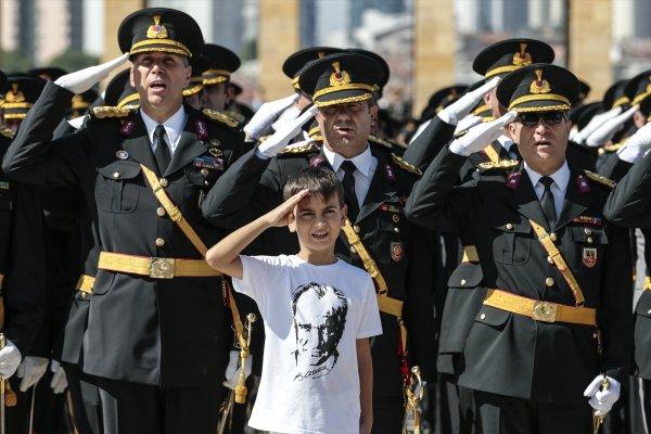 Anıtkabir'de 30 Ağustos Zafer Bayramı Töreni