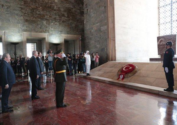 Anıtkabir'de 30 Ağustos Zafer Bayramı Töreni