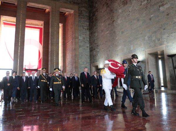 Anıtkabir'de 30 Ağustos Zafer Bayramı Töreni