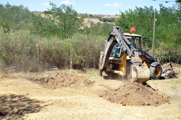 Malkara'da, '500 kilo altın' iddiasıyla resmi kazı