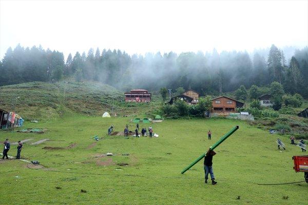 Ayder Yaylası'nda salıncak sorunu ortadan kalktı