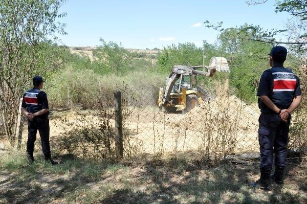 Malkara'da, '500 kilo altın' iddiasıyla resmi kazı