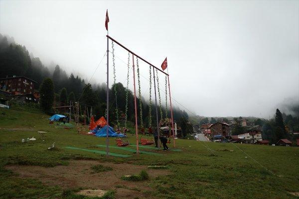 Ayder Yaylası'nda salıncak sorunu ortadan kalktı
