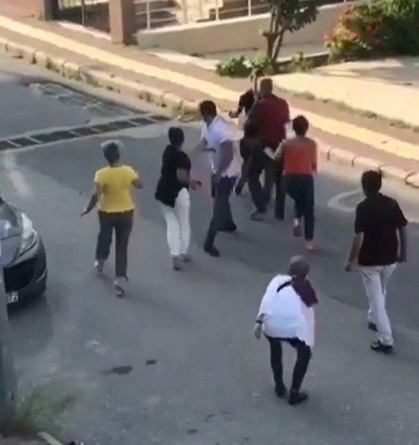 Samsun'da kurye ile müşterinin kavgası kamerada