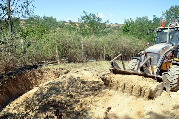 Malkara'da, '500 kilo altın' iddiasıyla resmi kazı
