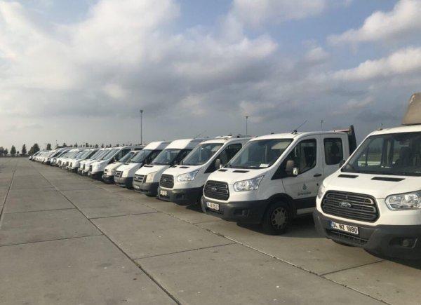 İBB araçları Yenikapı'da