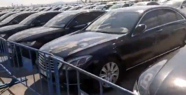 İBB bünyesindeki makam araçları Yenikapı'da