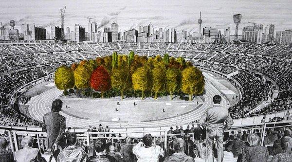 İklim değişikliğine dikkat çekmek için stada 300 ağaç