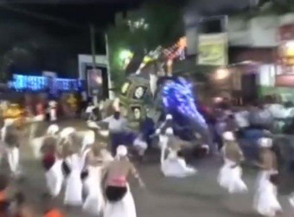 Sri Lanka'da ürken fil insanları ezdi