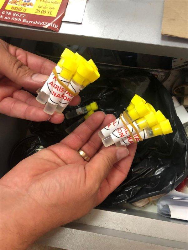 İzmir'de 4 bin 600 şişe sahte içki ele geçirildi