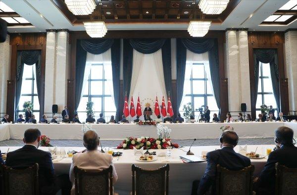 Cumhurbaşkanı Erdoğan, ABD heyetini kabul etti