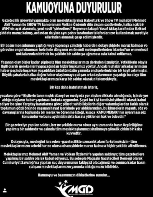 Reynmen, Show TV muhabirini dövdü