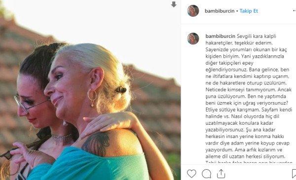 Burçin Orhon eleştirilere sert çıktı