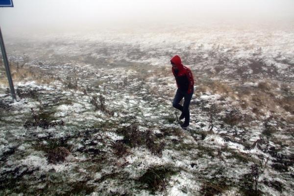 Ardahan'ın yükseklerinde kar yağışı