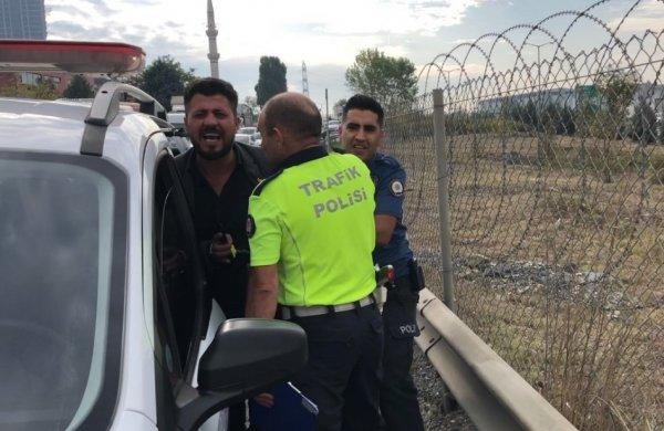 Kaza yapan alkollü sürücünün tehditleri