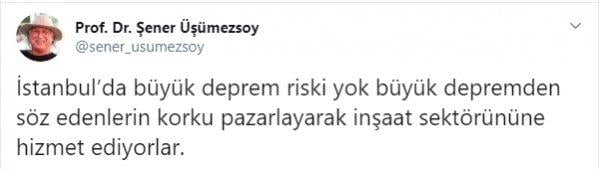 İstanbul'da 'büyük deprem olmayacak' diyen profesör