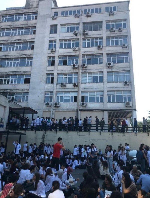 Çapa Diş Hekimliği binası tahliye ediliyor