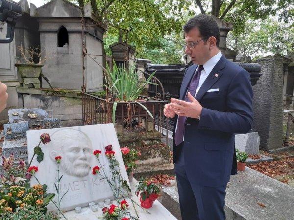 İmamoğlu Ahmet Kaya ve Yılmaz Güney'in kabrini gezdi