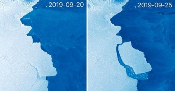 Antarktika'dan Kilis büyüklüğünde buzul koptu