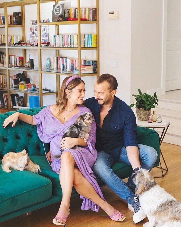 Hazal Kaya - Ali Atay çiftinden mutlu aile pozu