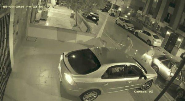Antalya'da otopark kavgası kamerada