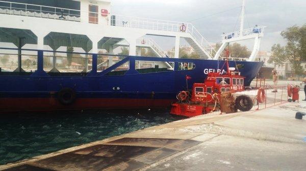 Fırtına, iskeleye bağlı geminin halatını kopardı