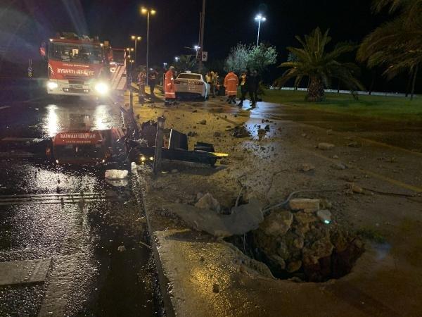 Hayatını kurtaran ekiplere bıçak çekti