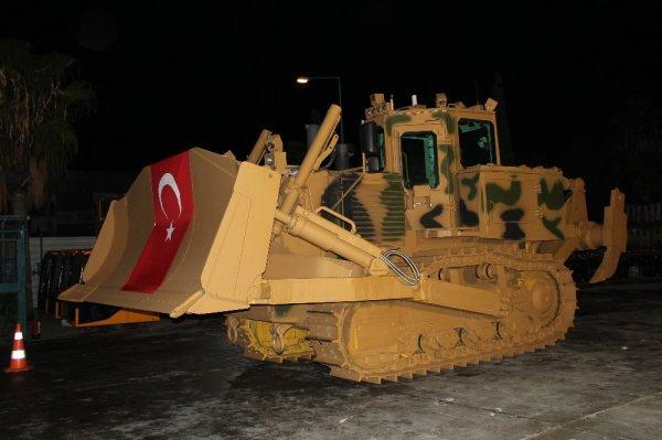 Harekata insansız zırhlı iş makineleri yardım edecek