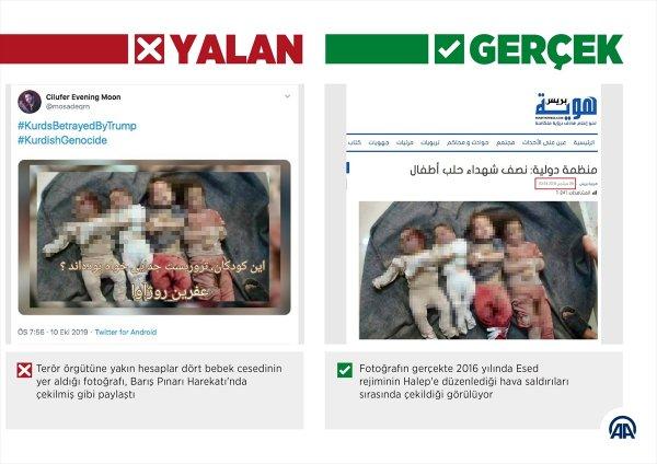 Barış Pınarı Harekatı'nda teröristlerin yalanları