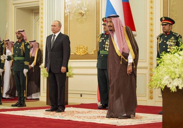 Putin, Suudi Arabistan'da