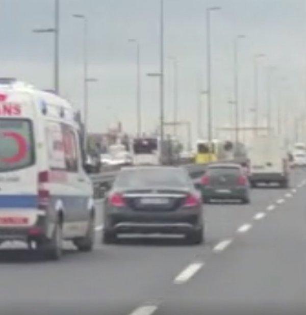 Ambulansa yol vermeyen maganda hakim karşısına çıktı