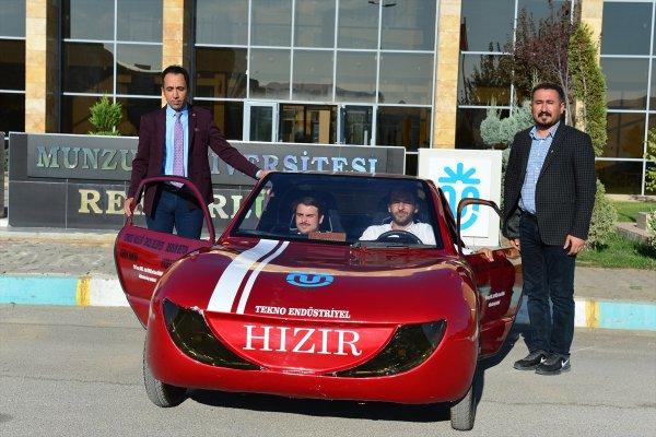 Tuncelili öğrencilerin yaptığı otomobil