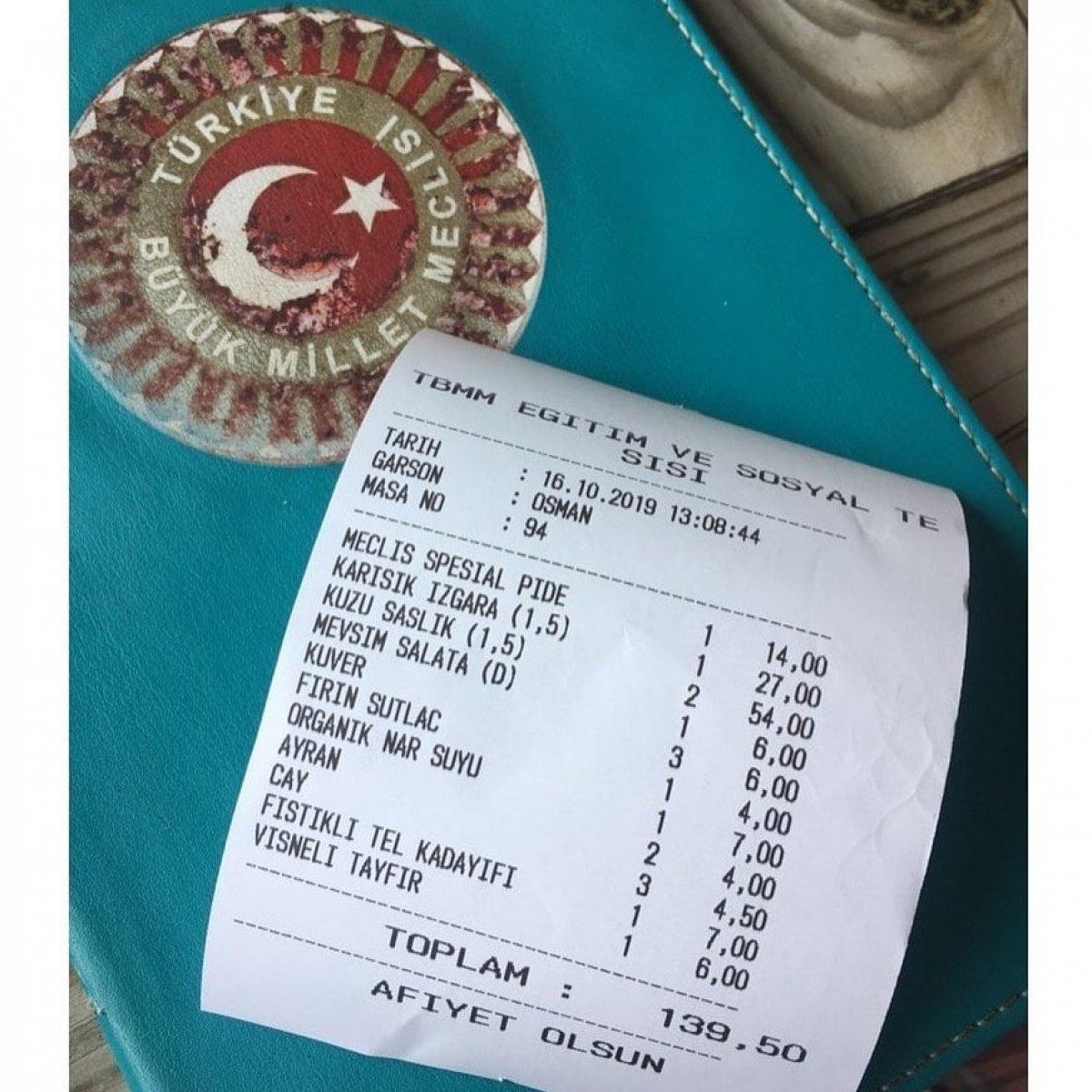 TBMM lokantasında güncel fiyatlar