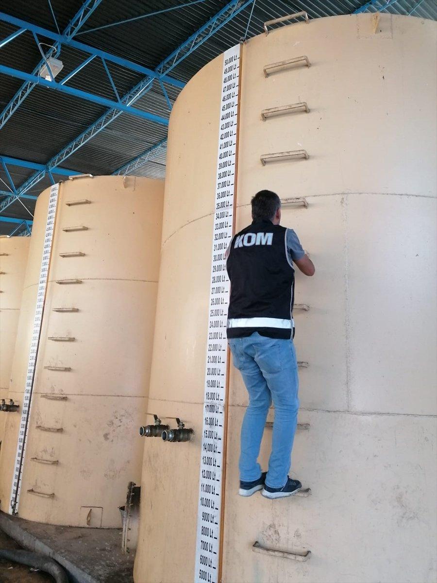 109 ton kaçak akaryakıt ele geçirildi