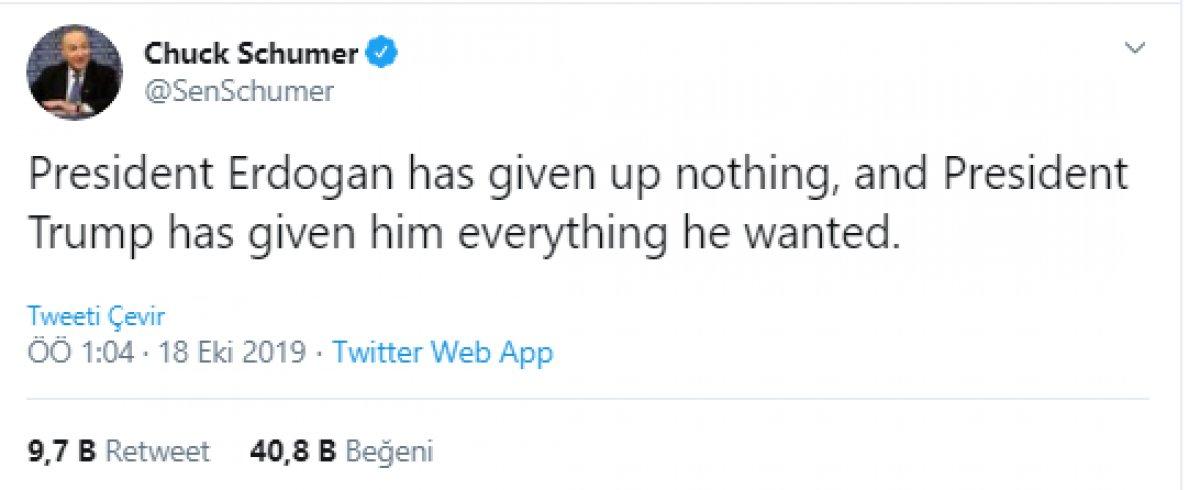 Amerikalı senatörün anlaşma yorumu paylaşılıyor