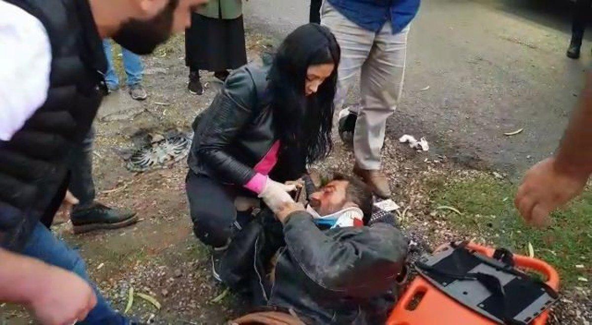 Karabük'te otomobil, motosiklete çarptı