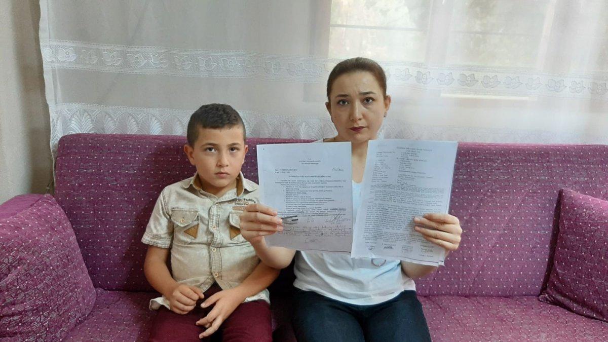 Oğluyla tartışan 9 yaşındaki çocuğu yumrukla dövdü