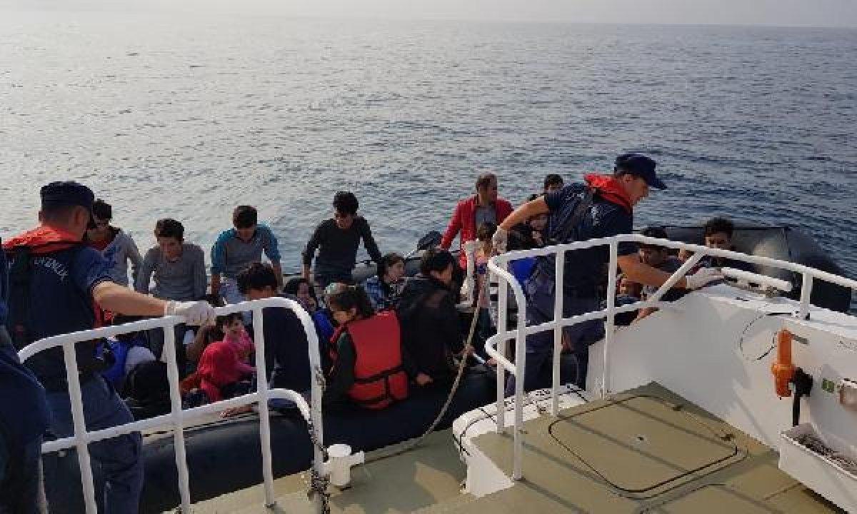 İzmir açıklarında 173 kaçak göçmen yakalandı