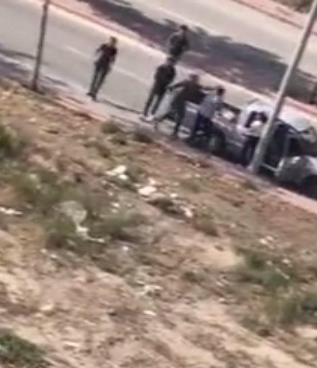 Konya'da kadına şiddet uygulayan adama mahalleliden tepki