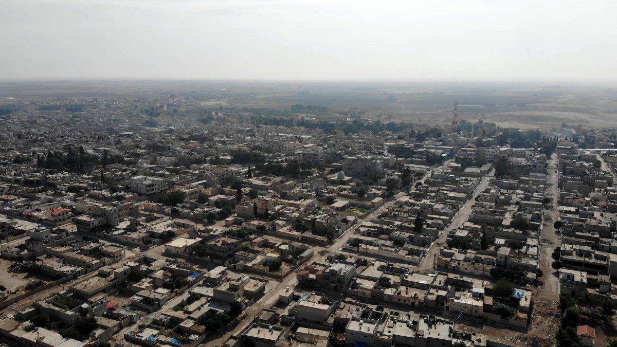 Teröristlerden arındırılan Resulayn havadan görüntülendi