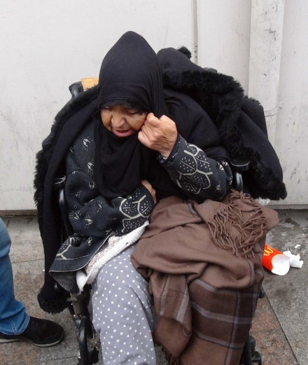 Yakalanan dilenciden beddua ve saldırı