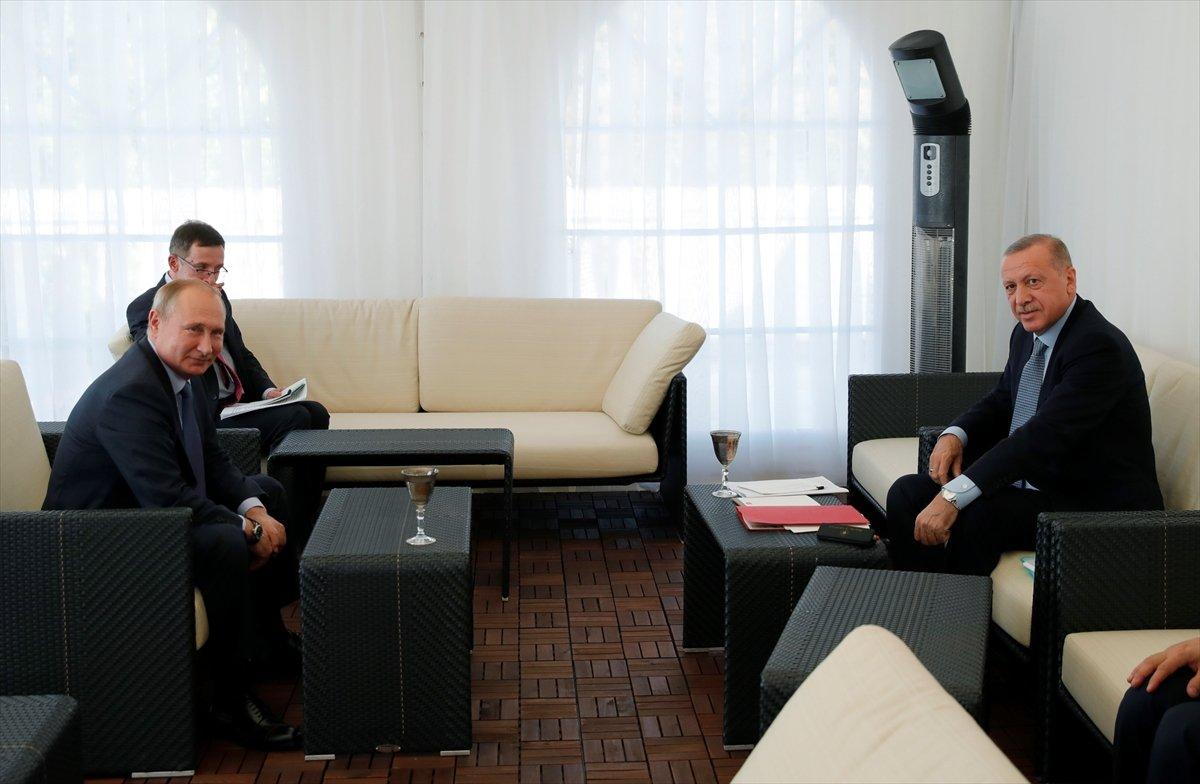 Erdoğan Putin'e güvenli bölge haritasını gösterdi