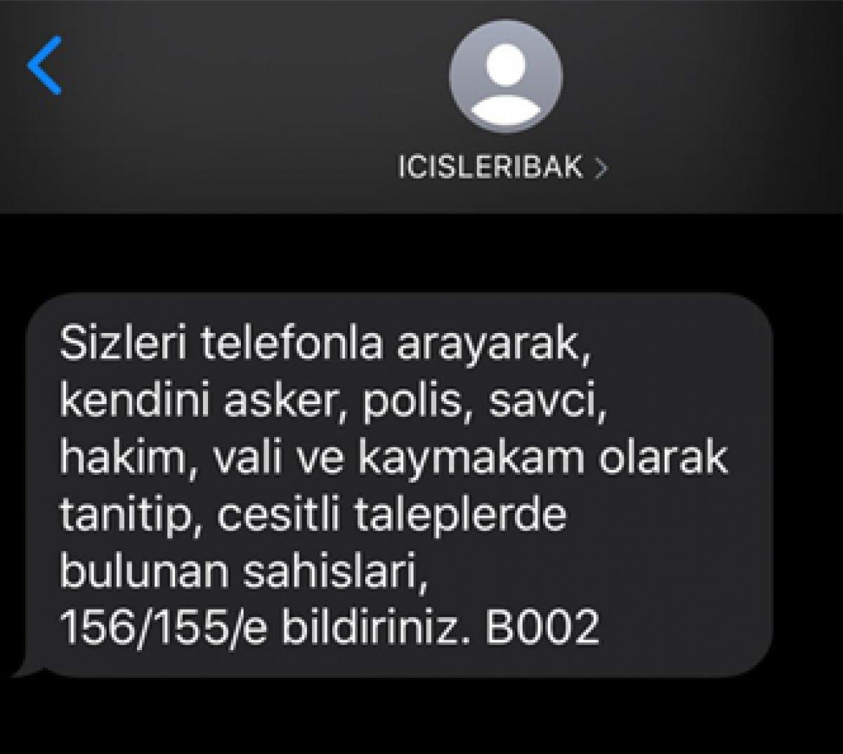 Telefon dolandırıcıları için bakanlıktan uyarı