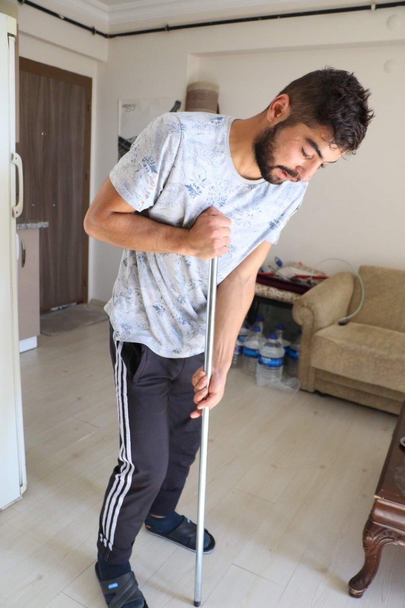 5 metrelik duvardan spor amaçlı atlamış