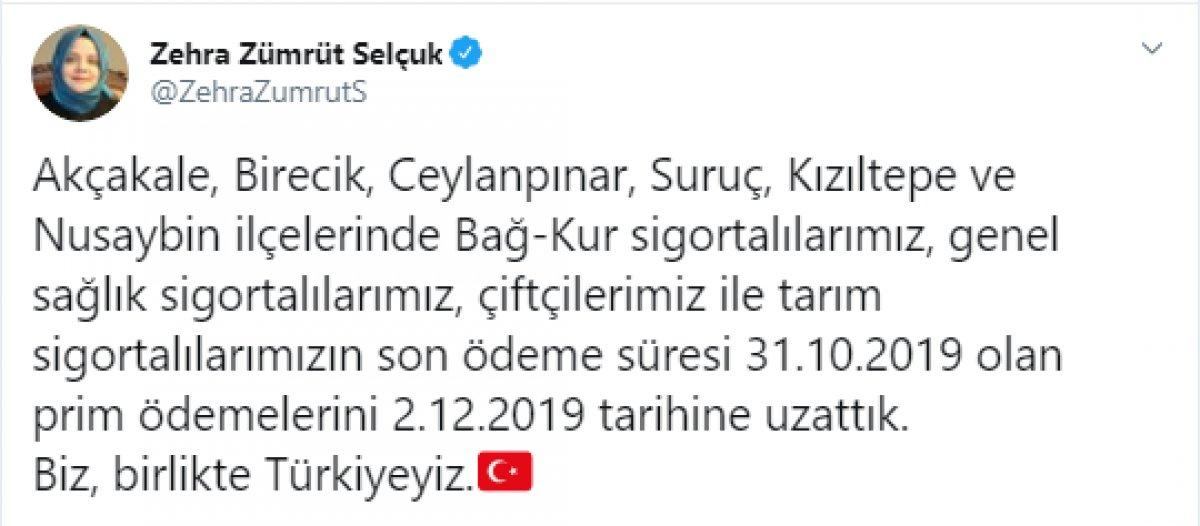 Suriye sınırındaki 6 ilçede SGK ve GSS ödemeleri ertelendi